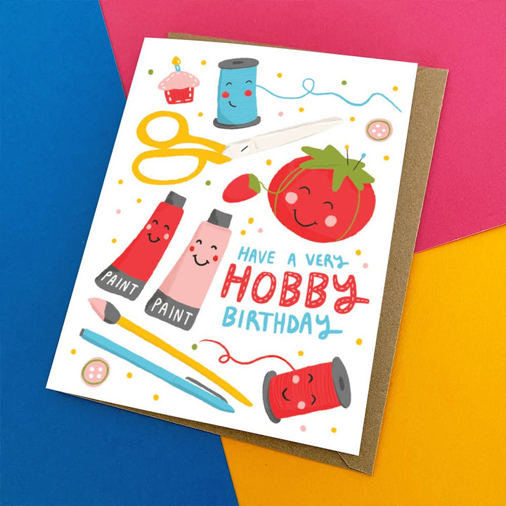 Kat French Design Cards Hobby Craft Lover - Birthday Card