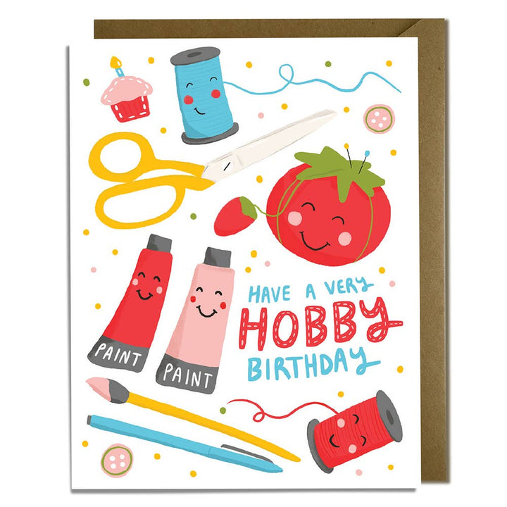 Kat French Design Cards Hobby Craft Lover - Birthday Card