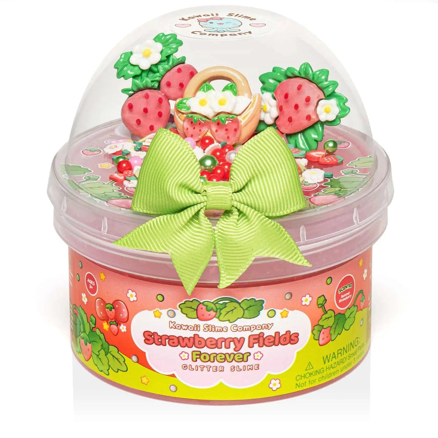 Kawaii Slime Company Gifts Strawberry Fields Forever Glitter Slime | Kawaii Slime Company