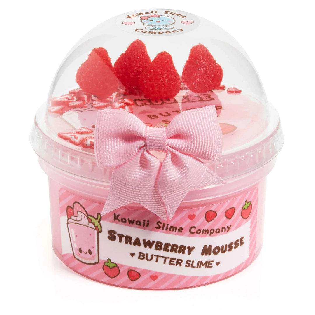 Kawaii Slime Company Gifts Strawberry Mousse Fluffy Butter Slime | Kawaii Slime Company