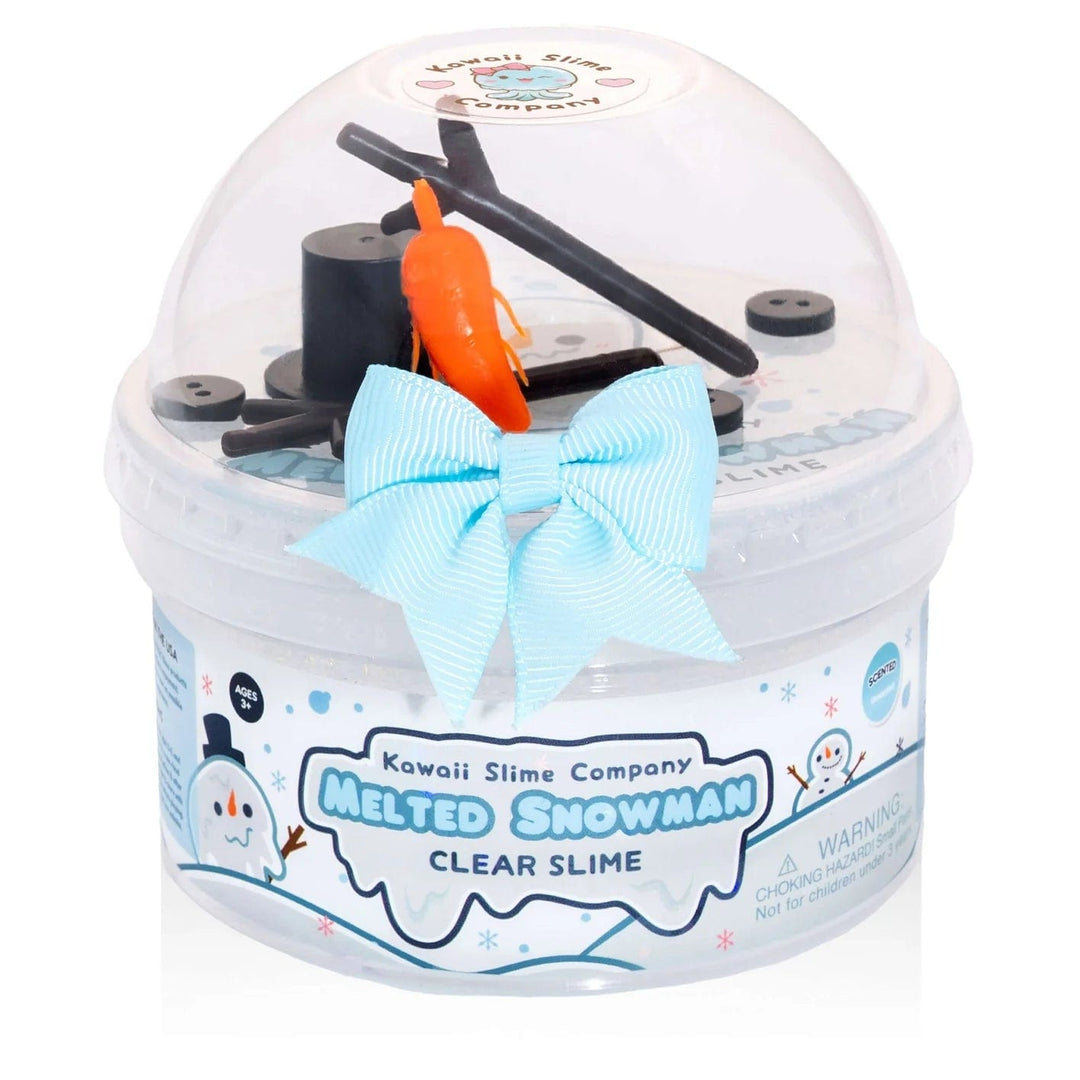 Kawaii Slime Company Sensory Toy Melty Snowman Clear Putty Slime | Kawaii Slime Company