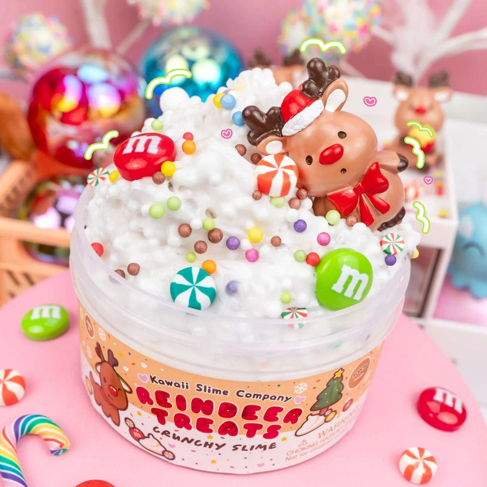 Kawaii Slime Company Sensory Toy Reindeer Treats Crunchy Slime | Kawaii Slime Company