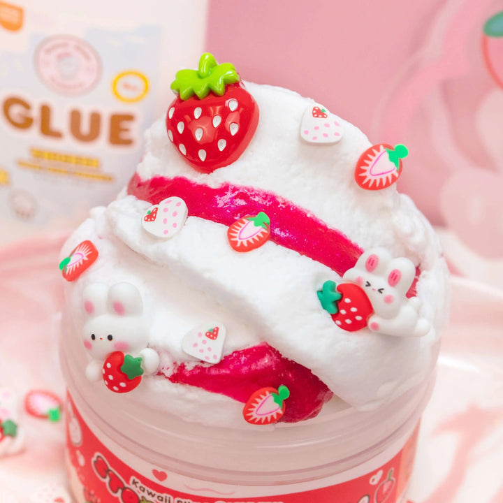 Kawaii Slime Company Sensory Toy Straw-Bunny Sponge Cake Cloud Slime | Kawaii Slime Company