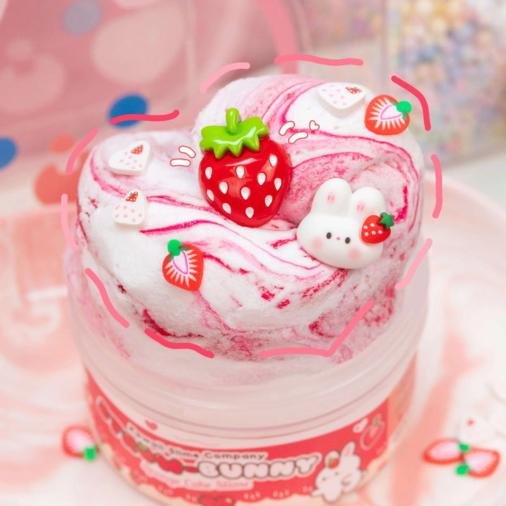 Kawaii Slime Company Sensory Toy Straw-Bunny Sponge Cake Cloud Slime | Kawaii Slime Company