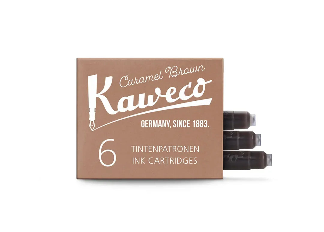 Kaweco Paper Kaweco Fountain Pen Ink Refills - 6 pack | Caramel Brown