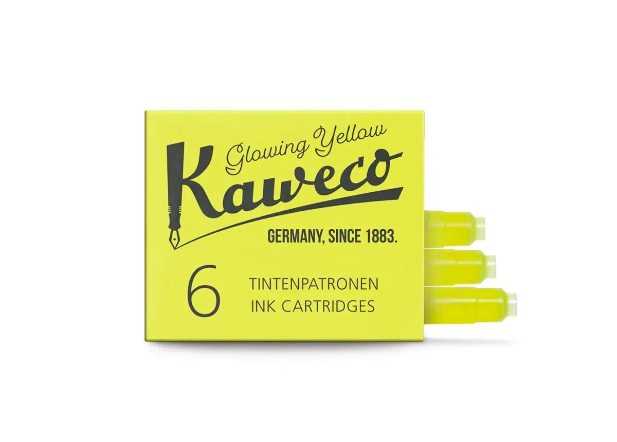 Kaweco Paper Kaweco Fountain Pen Ink Refills - 6 pack | Glowing Yellow