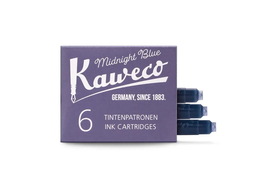 Kaweco Paper Kaweco Fountain Pen Ink Refills - 6 pack | Midnight Blue