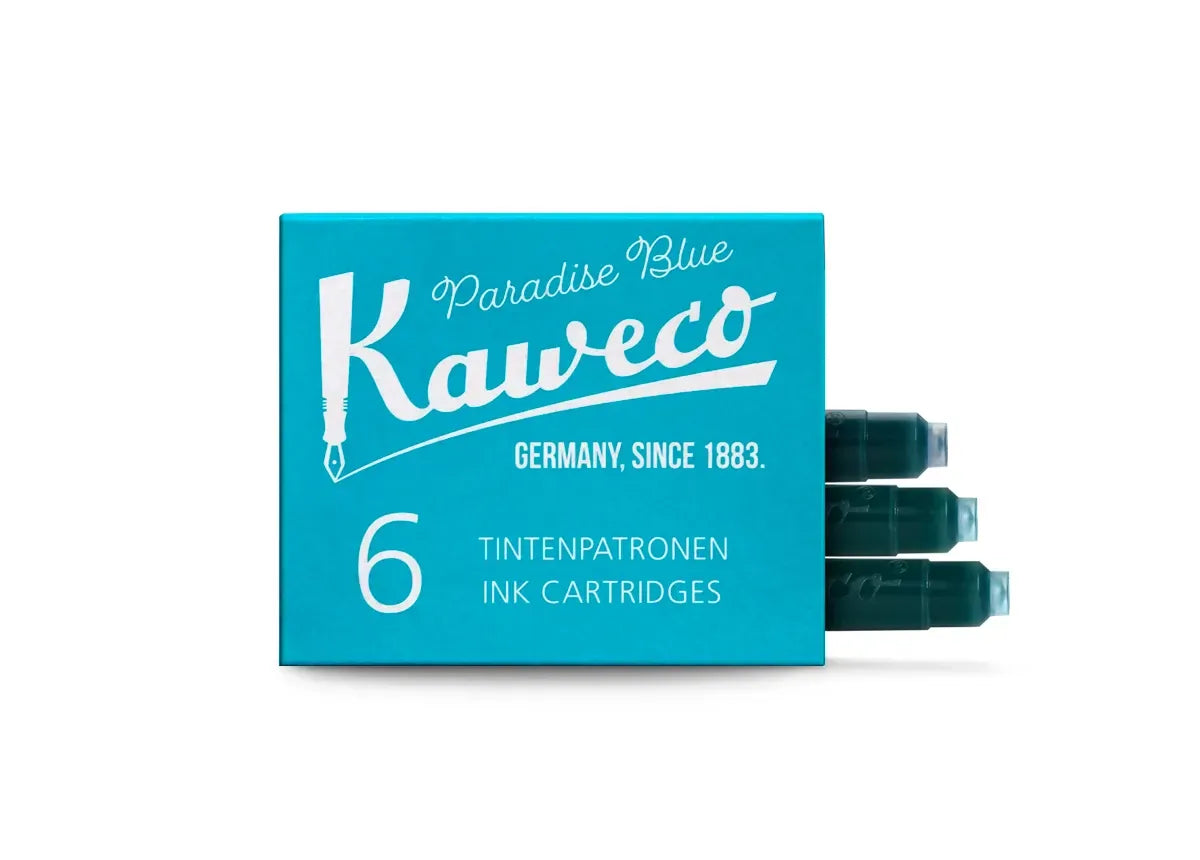 Kaweco Paper Kaweco Fountain Pen Ink Refills - 6 pack | Paradise Blue