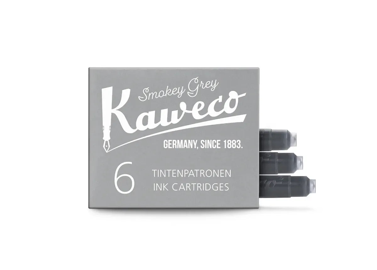 Kaweco Paper Kaweco Fountain Pen Ink Refills - 6 pack | Smokey Grey