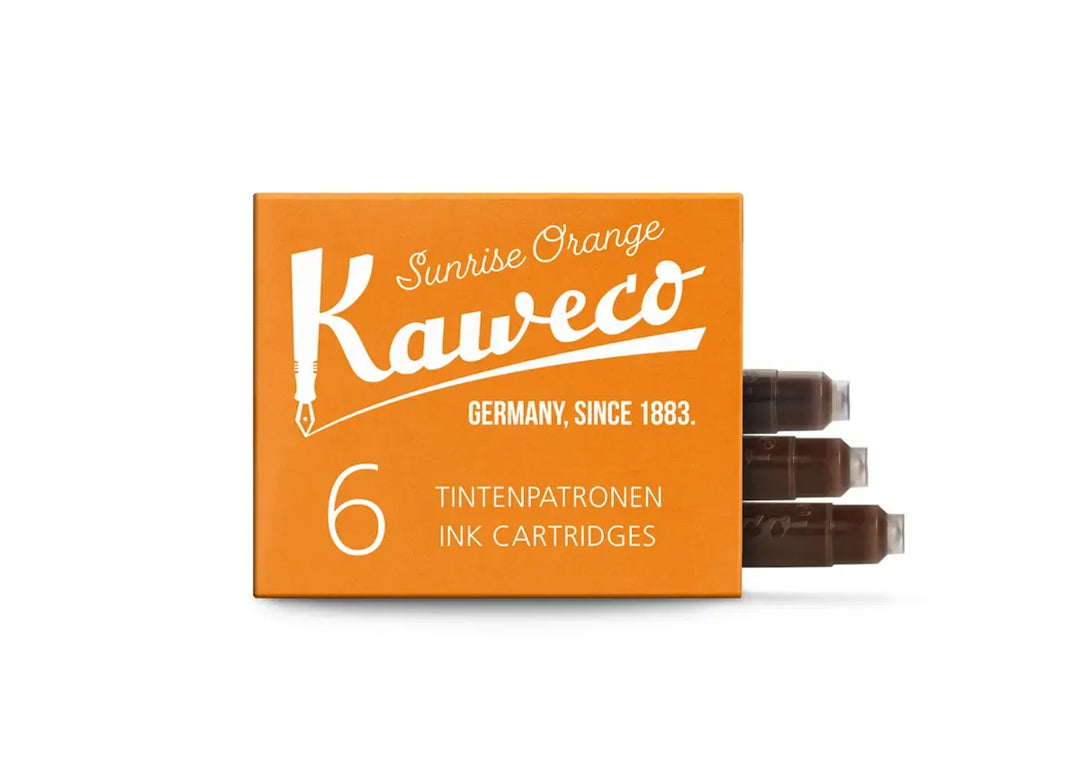 Kaweco Paper Kaweco Fountain Pen Ink Refills - 6 pack | Sunrise Orange