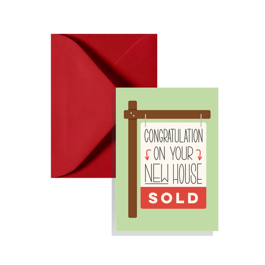 KGS Design Studio Card Sold Sign Enclosure Card