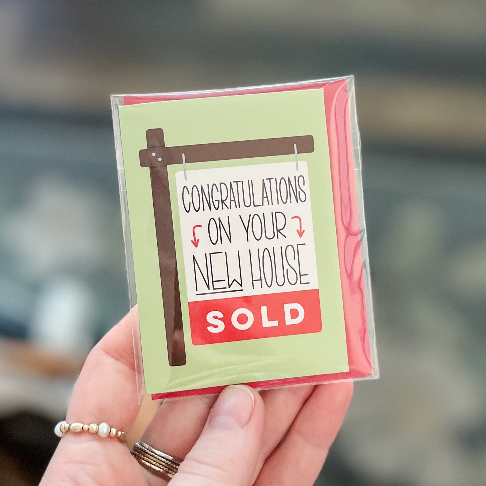 KGS Design Studio Cards Sold Sign Enclosure Card