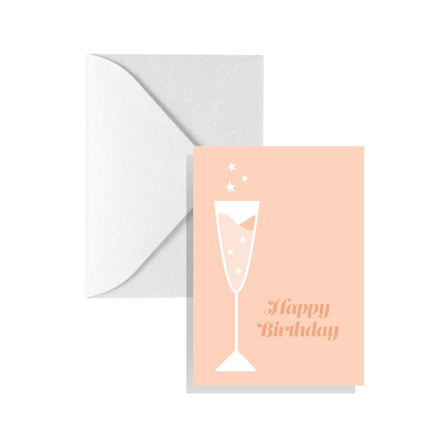 KGS Design Studio Rosé Birthday Enclosure Card