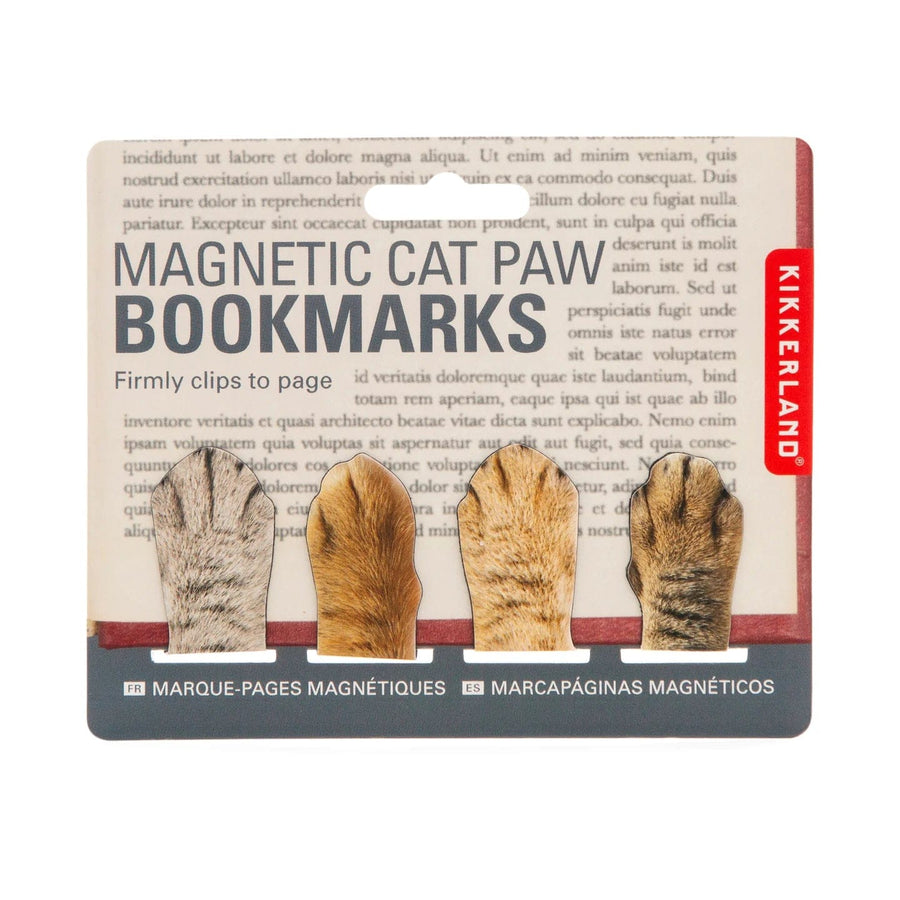 Kikkerland Bookmark Magnetic Cat Paw Bookmarks
