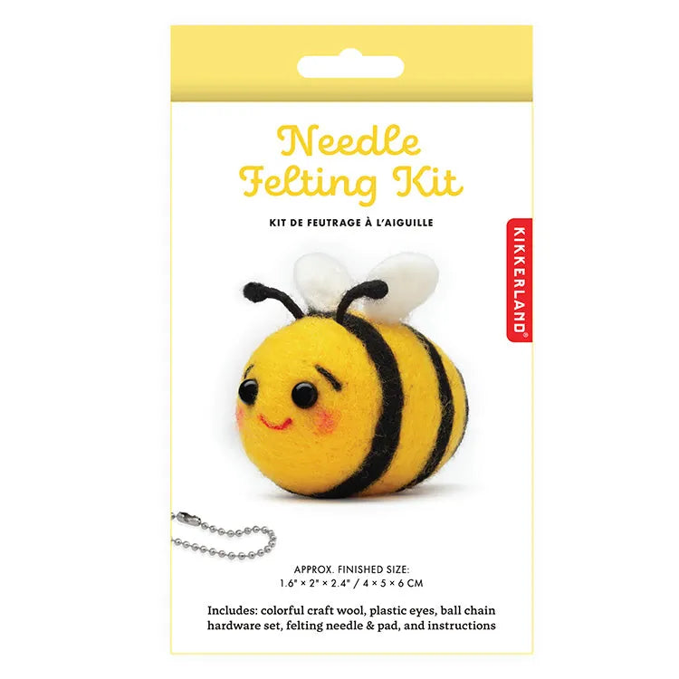 Kikkerland Gifts Bumble Bee Felting Kit