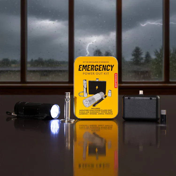 Kikkerland Gifts Emergency Power Out Kit