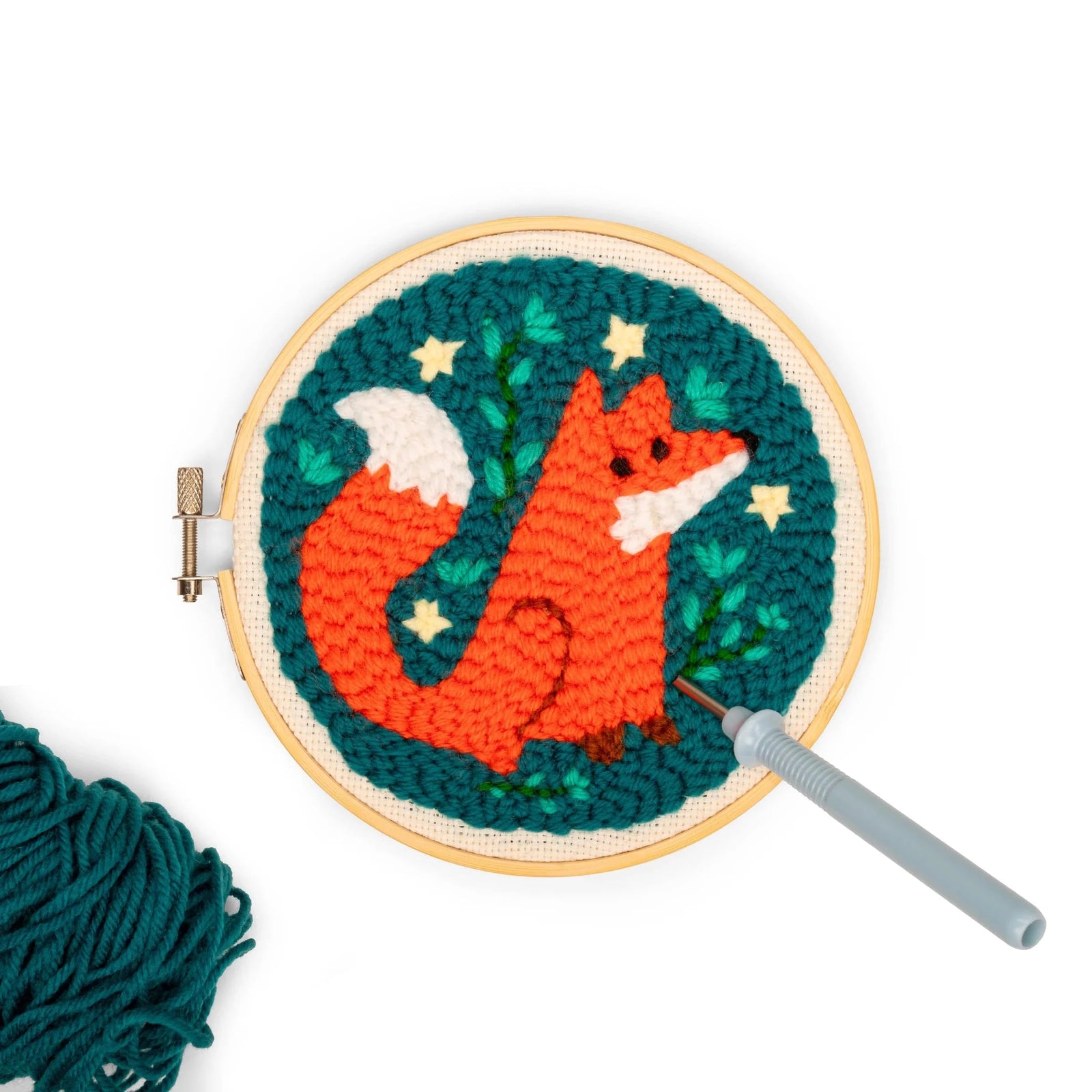 Kikkerland Gifts Fox Punch Needle