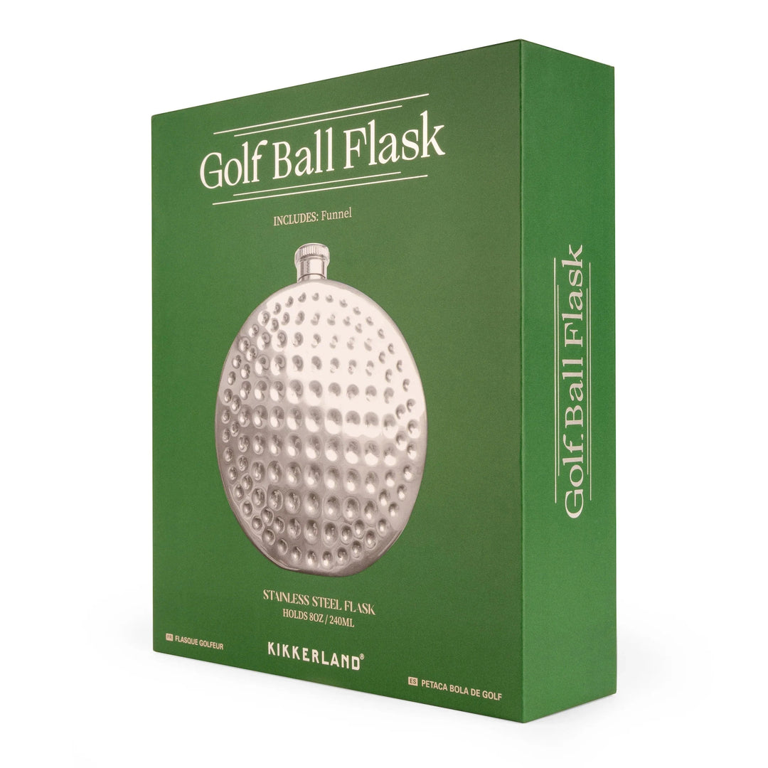 Kikkerland Gifts Golf Ball Flask