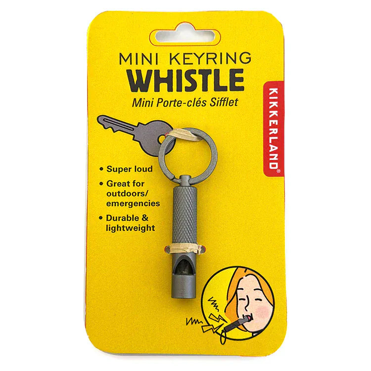 Kikkerland Gifts Keyring Whistle