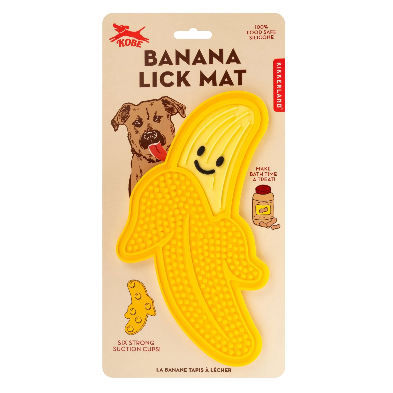 Kikkerland Gifts Kobe Banana Lick Mat