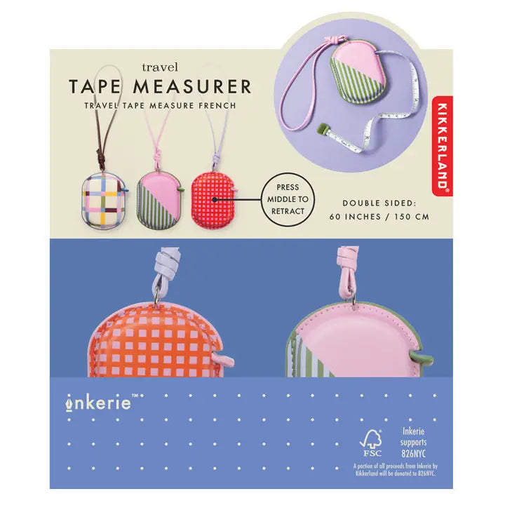 Kikkerland Gifts Retractable Tape Measure