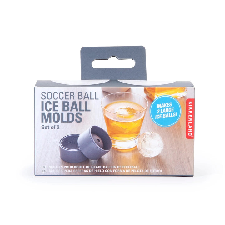 Kikkerland Kitchen Tool Soccer Ball Ice Molds