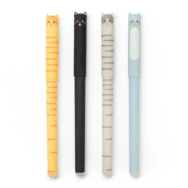 Kikkerland Paper Cat Erasable Gel Pens