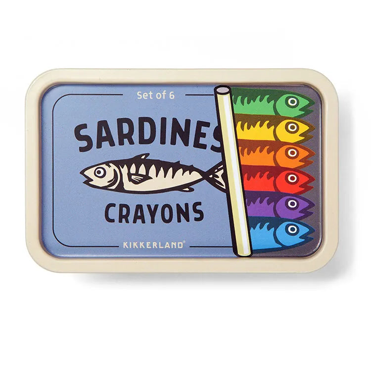Kikkerland Paper Sardines Crayons