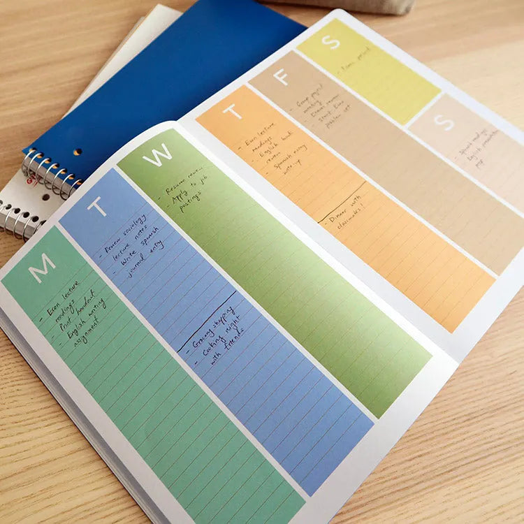 Kikkerland Paper Undated Weekly Planner