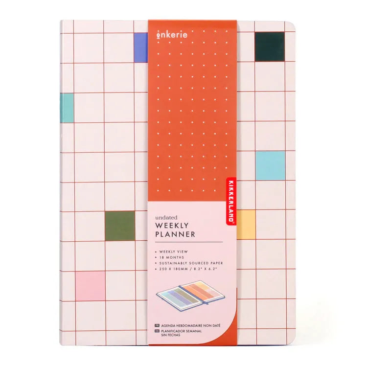 Kikkerland Paper Undated Weekly Planner