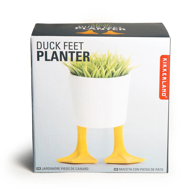 Kikkerland Planter Duck Feet Planter