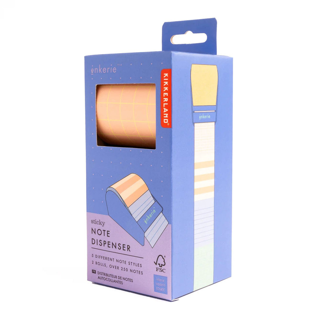 Kikkerland Sticky Notes Inkerie Sticky Note Dispenser