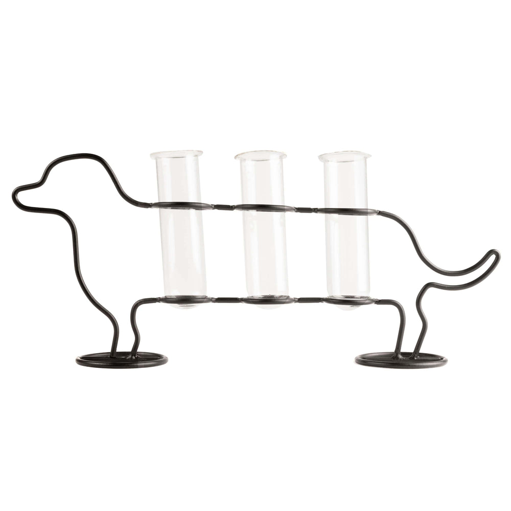 Kikkerland Vase Doggy Triple Tube Vase