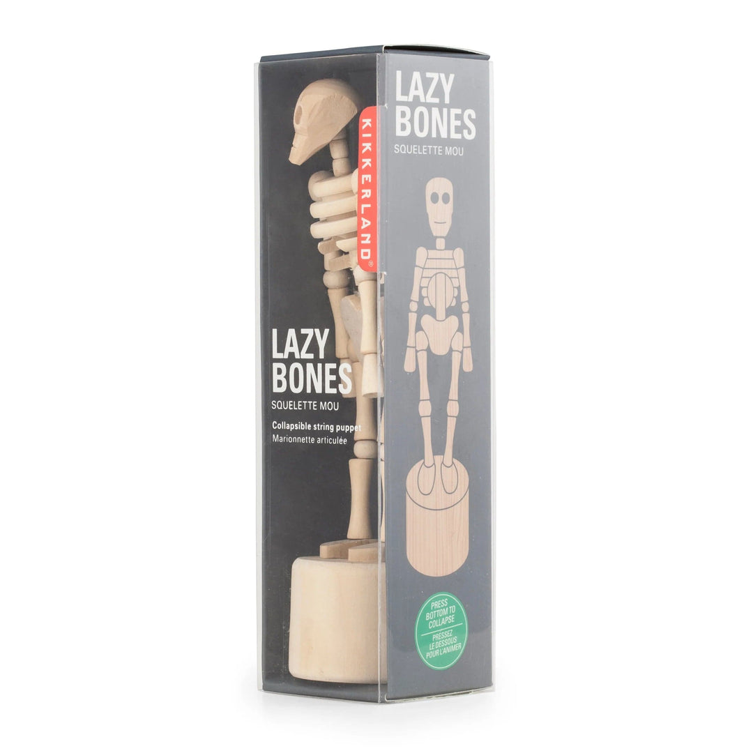 Kikkerland Wooden Toys Skeleton Lazy Bones