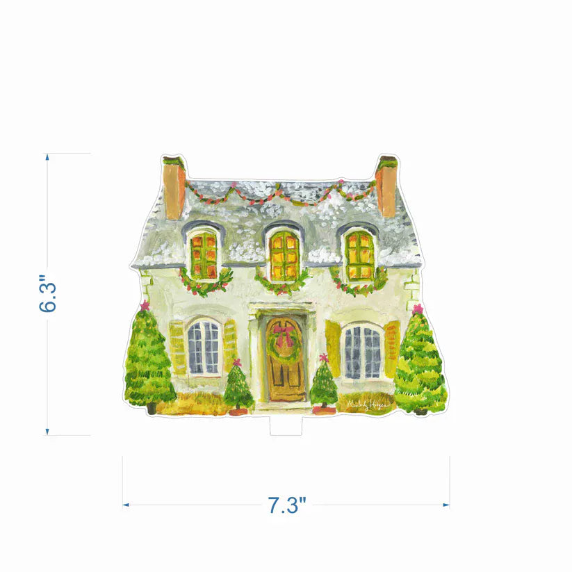 Kimberly Hodges Art and Design Home Christmas Cottage Acrylic House