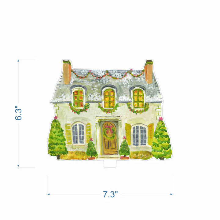 Kimberly Hodges Art and Design Home Christmas Cottage Acrylic House