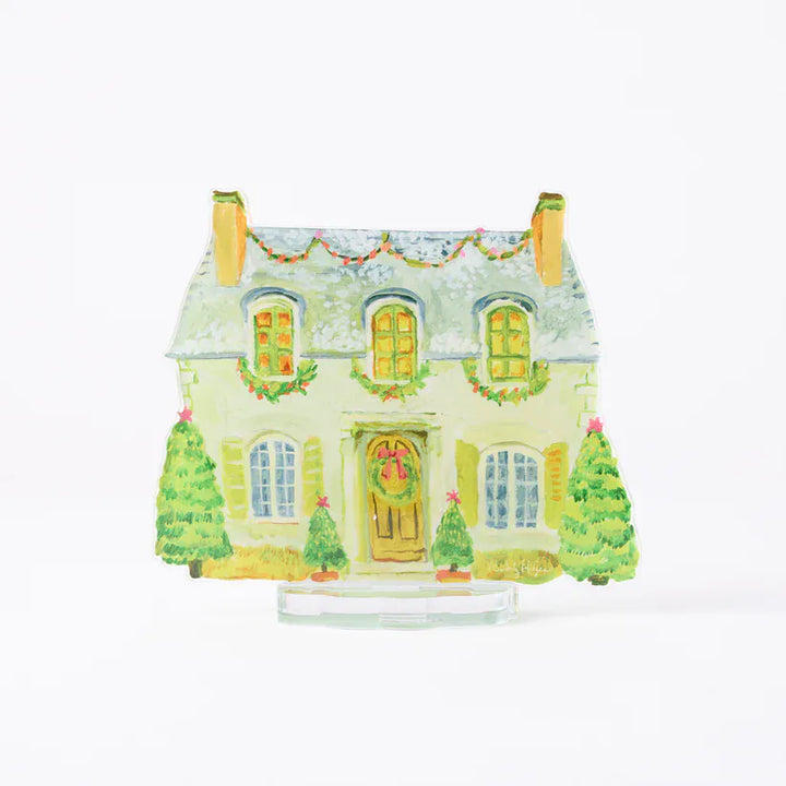 Kimberly Hodges Art and Design Home Christmas Cottage Acrylic House