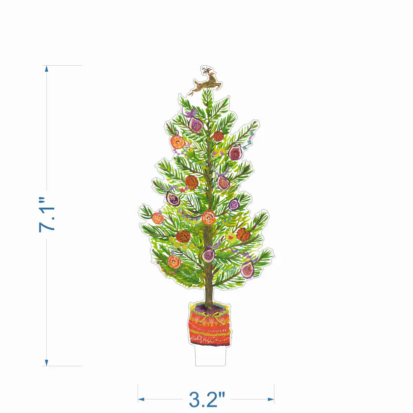 Kimberly Hodges Art and Design Home Fig and Orange Tree Small Acrylic Flower