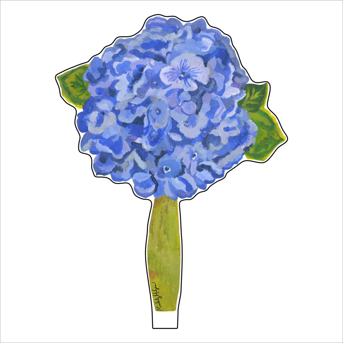 Kimberly Hodges Art and Design Home Hydrangea Royal Blue Small Acrylic Flower