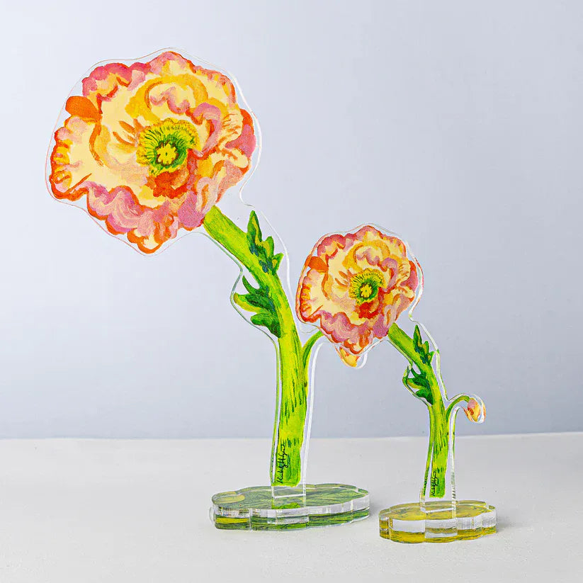 Kimberly Hodges Art and Design Home Iceland Poppy Small Acrylic Flower