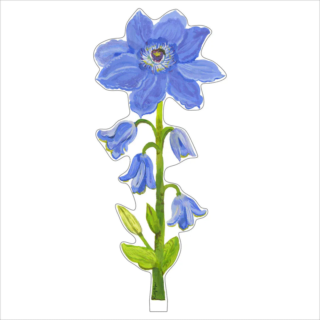 Kimberly Hodges Art and Design Home Purple Clemetis Large Acrylic Flower