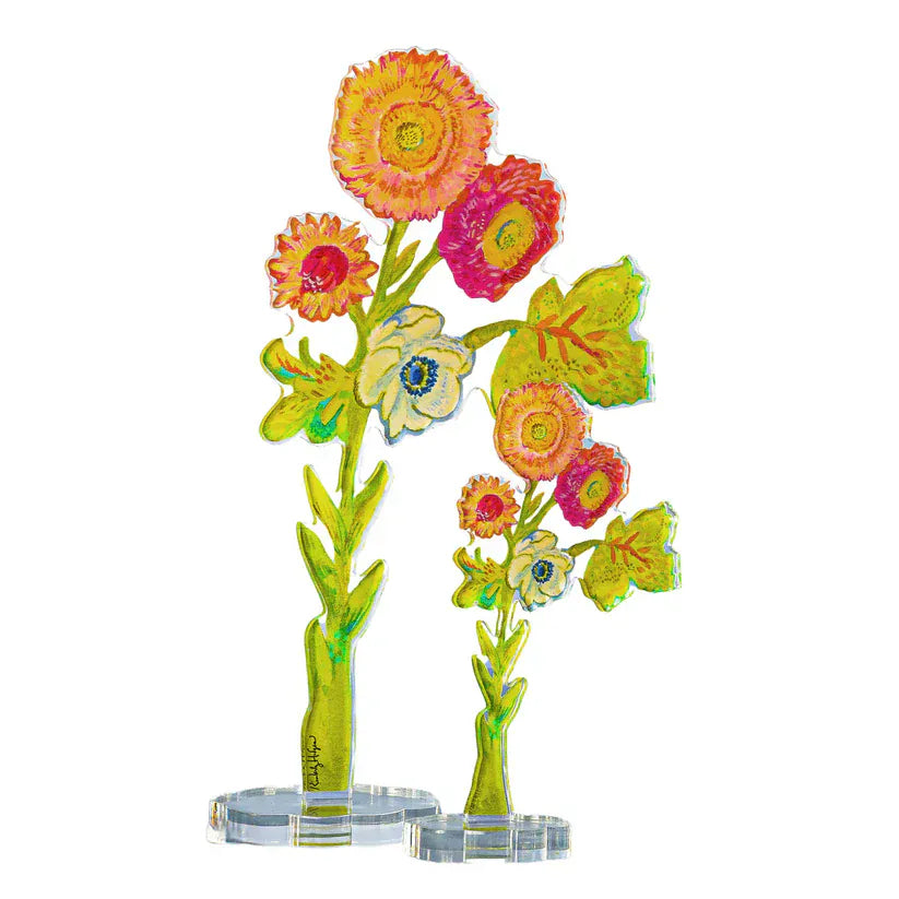 Kimberly Hodges Art and Design Home Strawflower Small Acrylic Flower