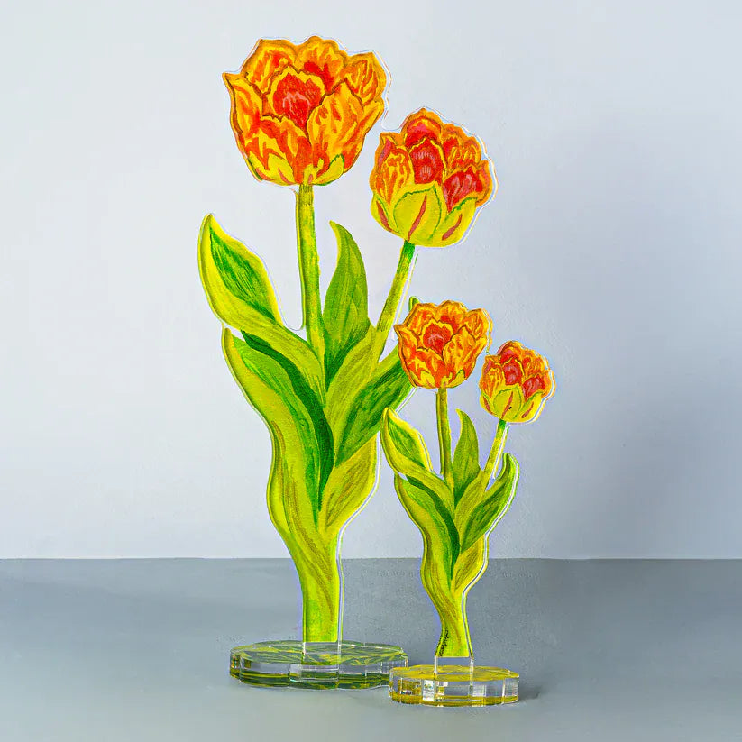 Kimberly Hodges Art and Design Home Tulips Small Acrylic Flower