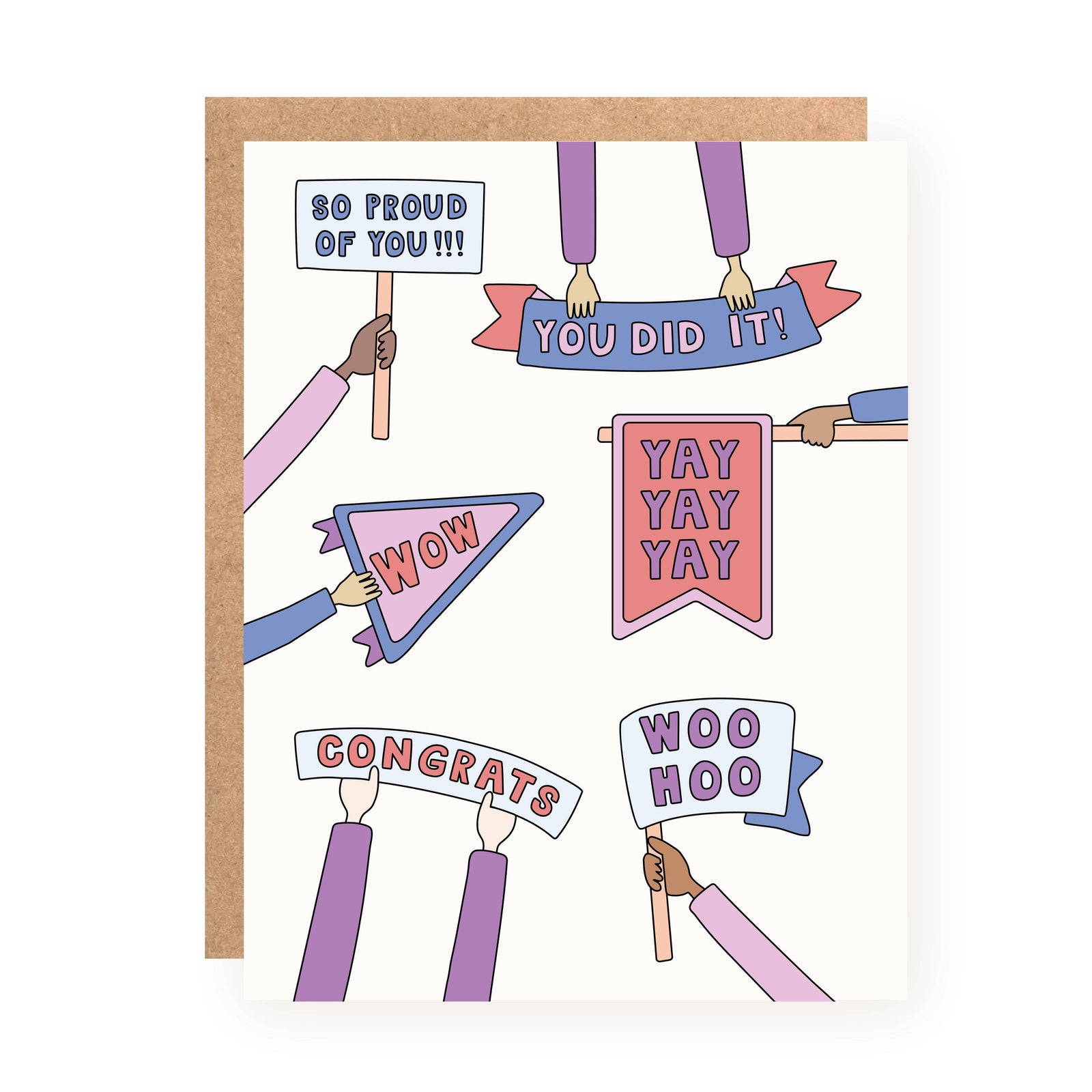 Kwohtations Card Yay You Did It Congratulations Card