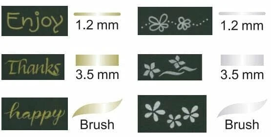 Kyowa Trading Co Paper Gold & Silver Dual Tip Marker Set