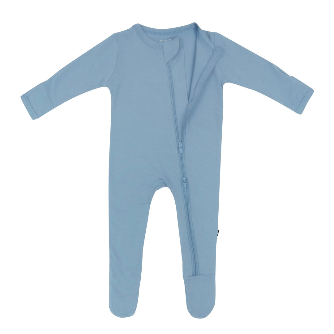 Kyte Baby Footie Preemie Zippered Footie in Slate