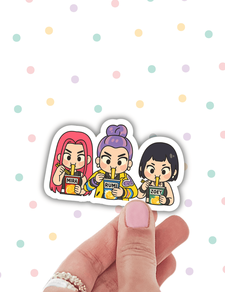 Lalatina Shop Cards K-pop Ramen Sticker