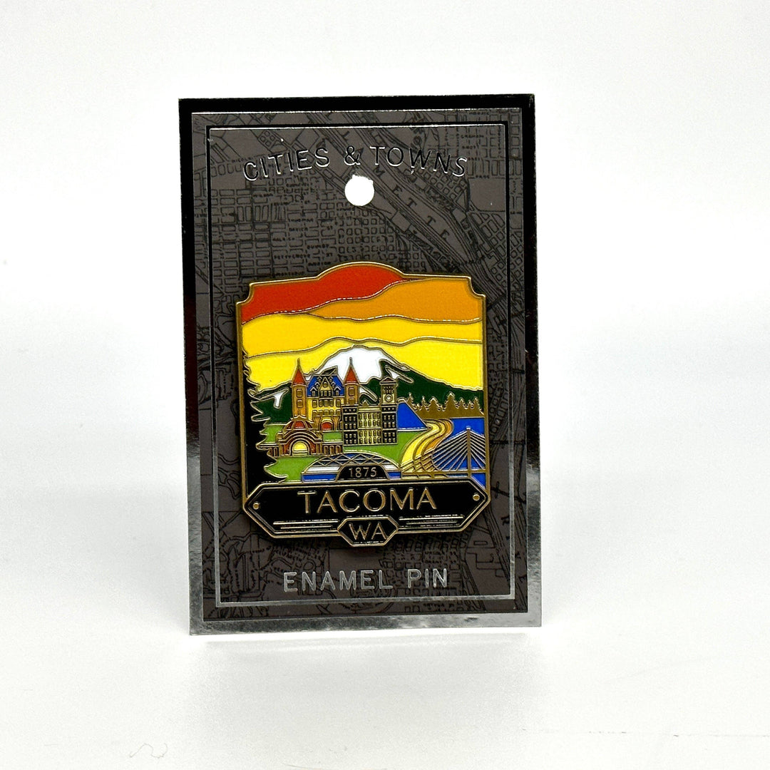 Landmarks Unlimited enamel pin Tacoma Washington - Enamel Pin