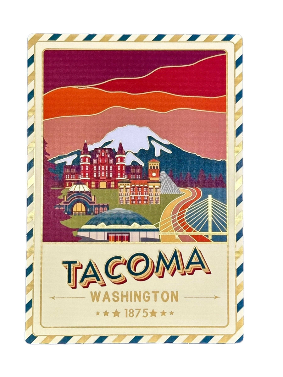 Landmarks Unlimited Postcard Tacoma - Washington - Postcard - Textured Foil