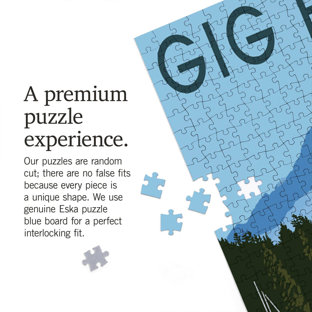 Lantern Press Gifts 1000 Piece Puzzle Gig Harbor, Washington, Day Scene